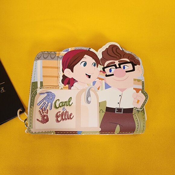 Loungefly Disney Pixar Up Carl & Ellie Mailbox Paint Zip Wallet NEW - Picture 7 of 11